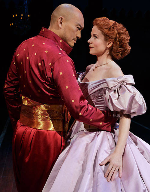 Kelli O'Hara and Ken Watanabe in The King and I (Photo credit: Paul Kolnik)  (Courtesy of Lincoln Center Theater)