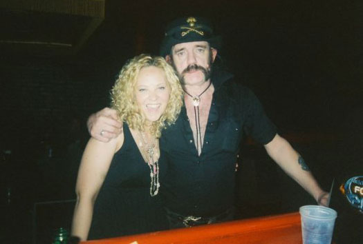 Sarah Myers and Lemmy Kilmister